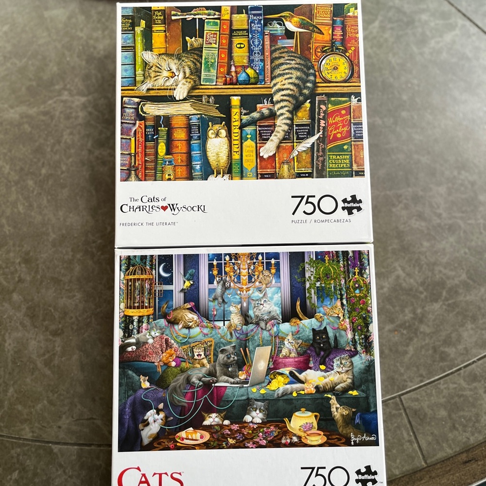 Buffalo Puzzle Games Cat Jigsaw Puzzle 750 pcs